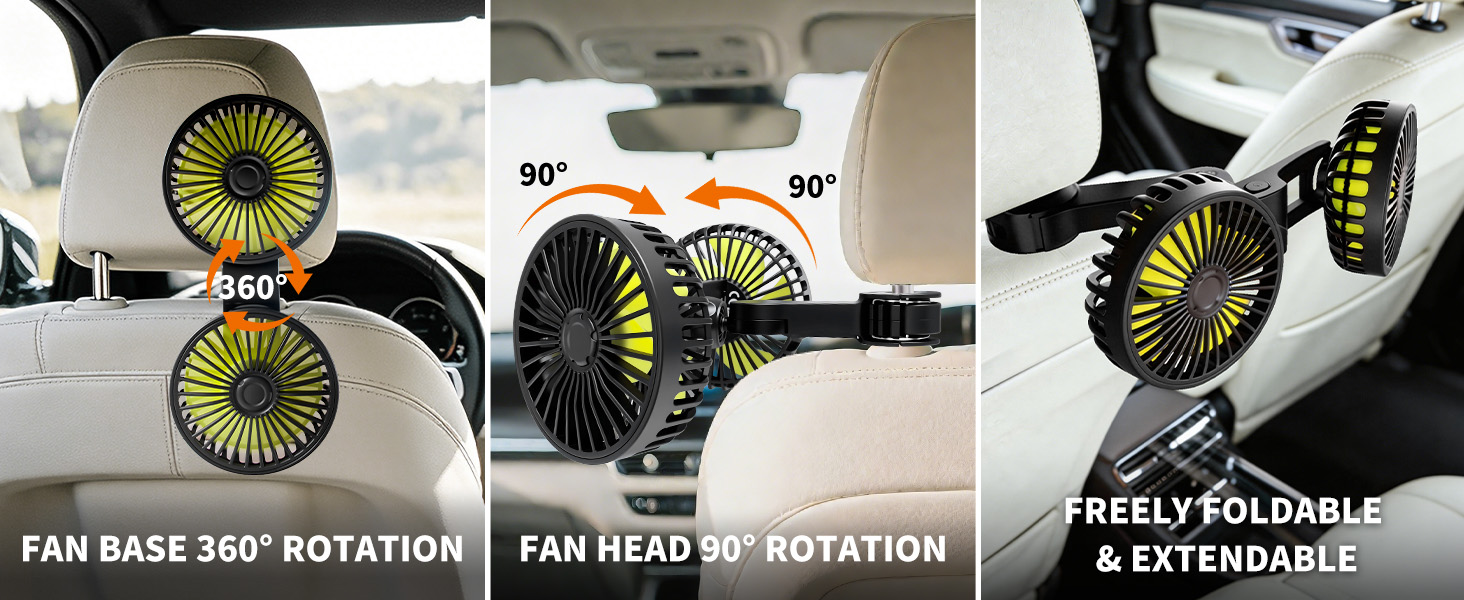 USB car fan
