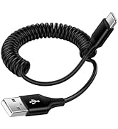 USB A to USB C Cable Retractable 3FT for iPhone 16 15/15 Pro/15 Pro Max/15 Plus, Fast Charging Ca...