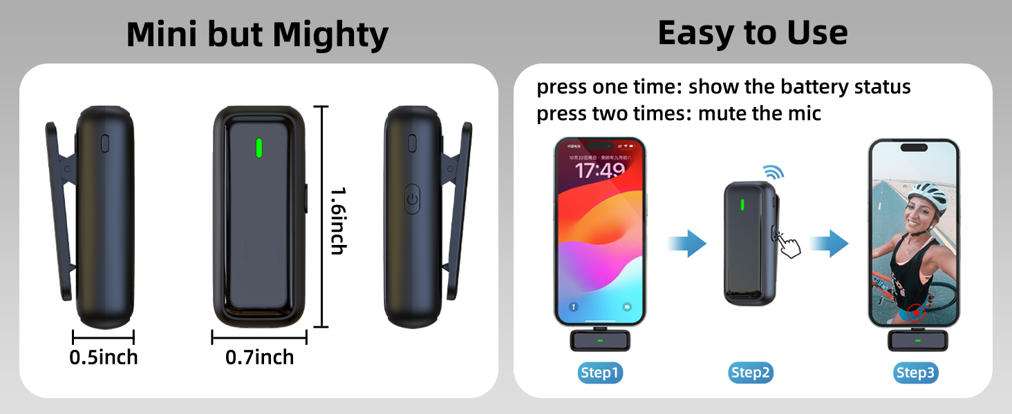 mini microphone for iphone easy to use