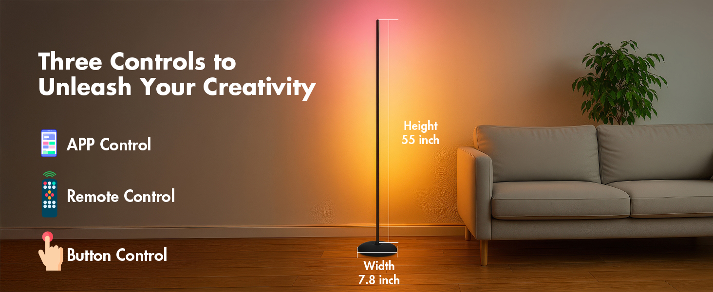 smart led floor lamp