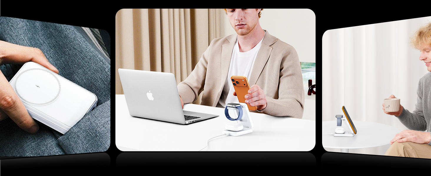 Foldable Wireless Charging Station