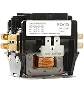 Seentech Heavy-Duty 2-Pole 30 Amp Contactor with 120VAC Coil - Perfectly Compatible with Relays, ...