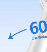 HOSOKA Sonic Electric Toothbrush for Adults, 60° Oscillation &amp; Vibration Smart Toothbrush with Cu...