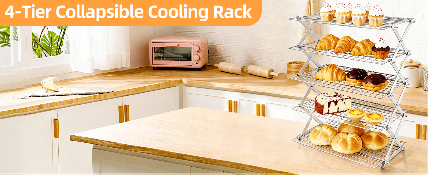 Collapsible 4 tier Cooling Rack