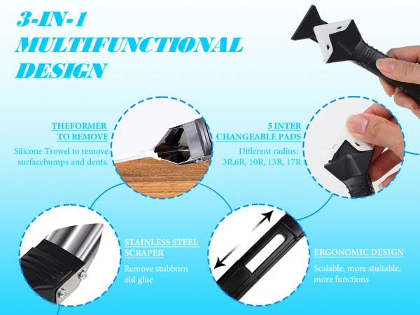 Silicone Caulking Tools, Sealant Finishing Tool Grout Scraper,Sealant Silicone Finishing Tools