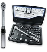 Steinwhale 43in1 Torque Wrench Set 20-200 in.lb. (2.26-22.6 Nm) for Bikes and Motorcycle Fastener...