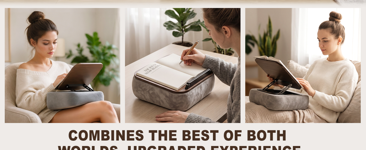 Lap Book Pillow Holder