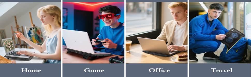 The usage scenarios of laptop cooling pads