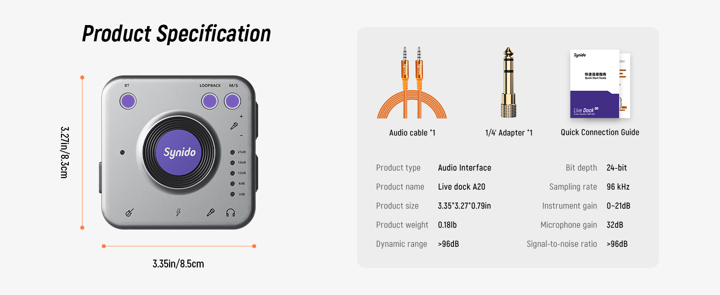 Portable recording audio interface