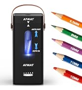 AFMAT Electric Pencil Sharpener, Fully Automatic Pencil Sharpener, Auto in &amp; Out, Rechargeable Ha...