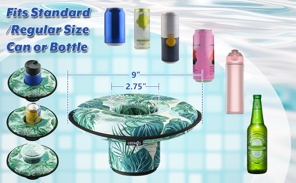 Floating Drink Holder Beverage Float Cup Holder Neoprene Floating Coaster Drink Holder