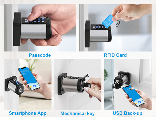 wateproof weather smart lock for front doors ock with password with auto lock