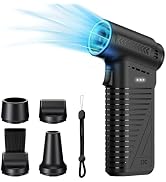 JJC Electric Compressed Air Duster, 105000RPM Portable Air Blower Gun with Brushless Motor, 4-Gea...