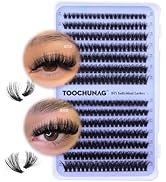 Fluff Lash Clusters 60D+80D Thick Eyelash Clusters D Curly Wispy Individual Lashes 10-18mm Cluste...