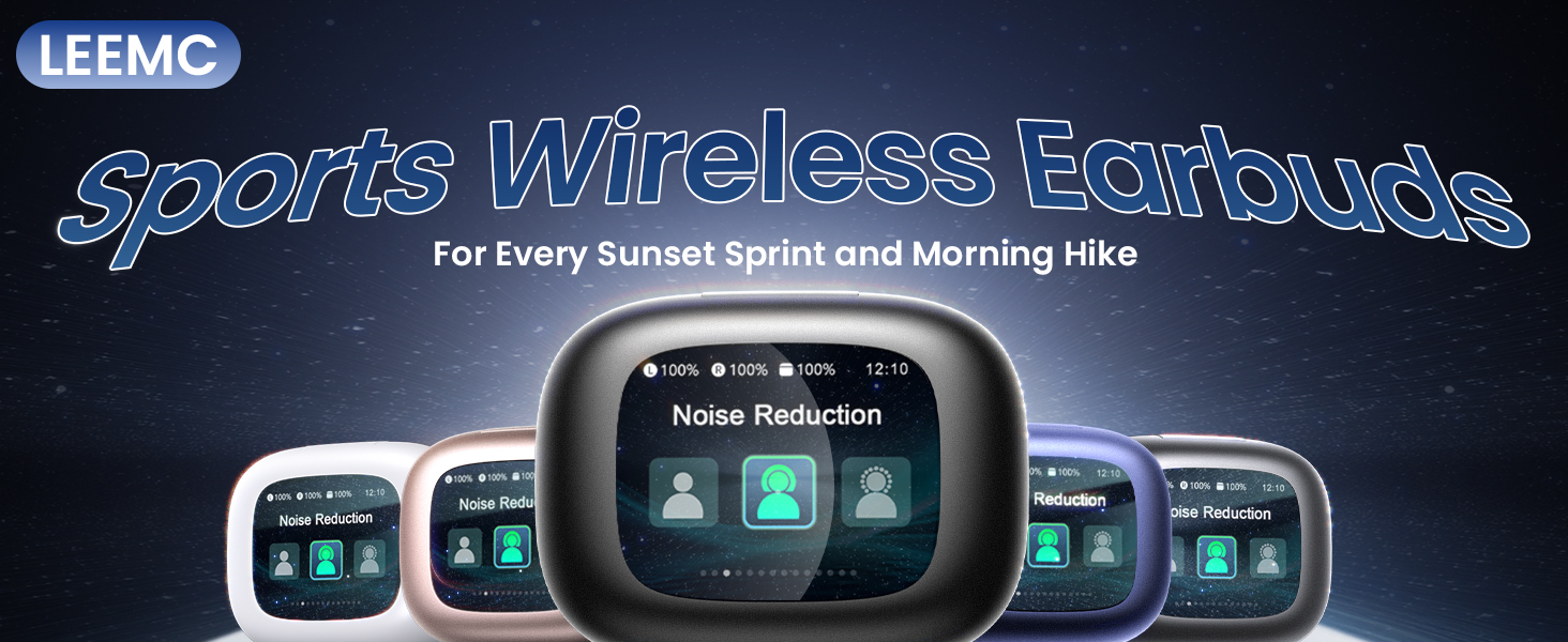 Latest wireless earbuds with touchscreen for sports