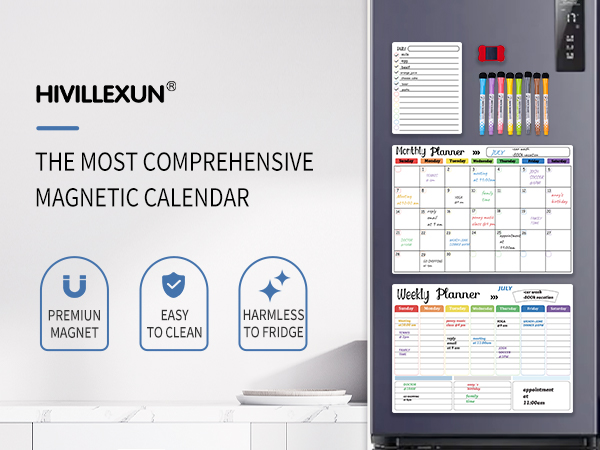  Magnetic Dry Erase Calendar 