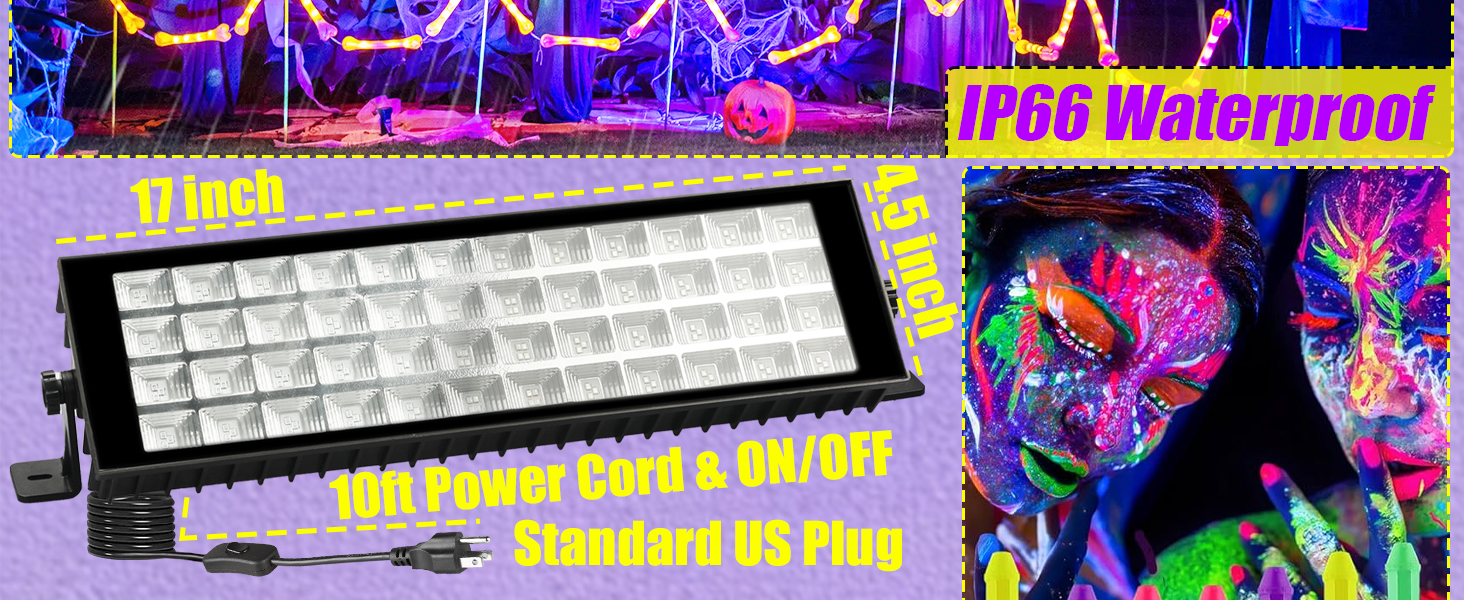 NEWREACH 120W LED Blacklight Bar