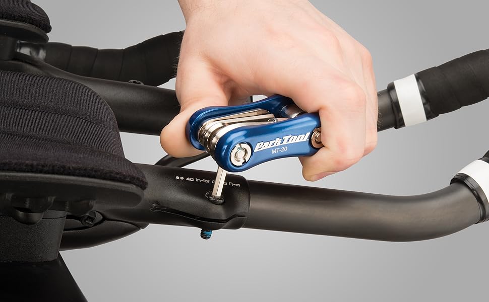 Park Tool MT-20 bicycle multi-tool in use