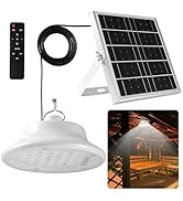 Solar Shed Light Pendant Light Day and Night Auto Dusk to Dawn Solar Light Indoor and Outdoor wit...