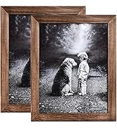 Yaetm-11x14 Picture Frame, Natural Solid Wood Photo Frame Display for Wall Mounting, High Definit...