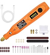 GOXAWEE Mini Cordless Rotary Tool Kit with 105pcs Accessories, USB Charging 5-Speed 18000rpm Mult...