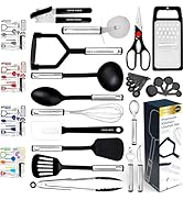Home Hero Silicone Spatula Kitchen Utensils Set - Stainless Steel &amp; Nylon Cooking Utensils Set - ...