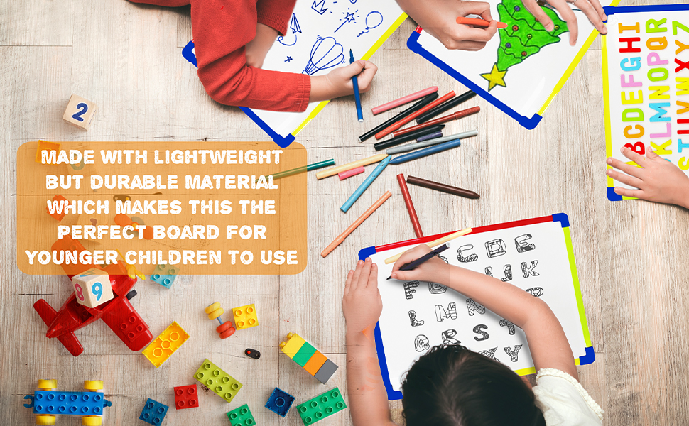 Magnetic letters framed whiteboard white board dry erase boards lapboard small kids children school