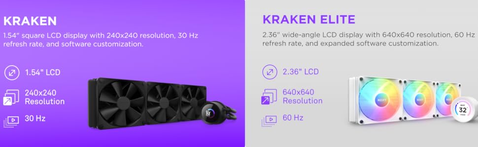 Kraken 240, 280, 360 RGB and Elite