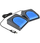 iKKEGOL Upgraded USB Foot Double Switch Pedal Assembly Control Two 2 Key Footswitch Program Custo...
