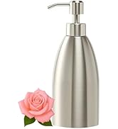 Emarful 304 Stainless Steel Soap Dispenser 16oz Rust-Proof Liquid Soap Pump Bottle for Kitchen or...