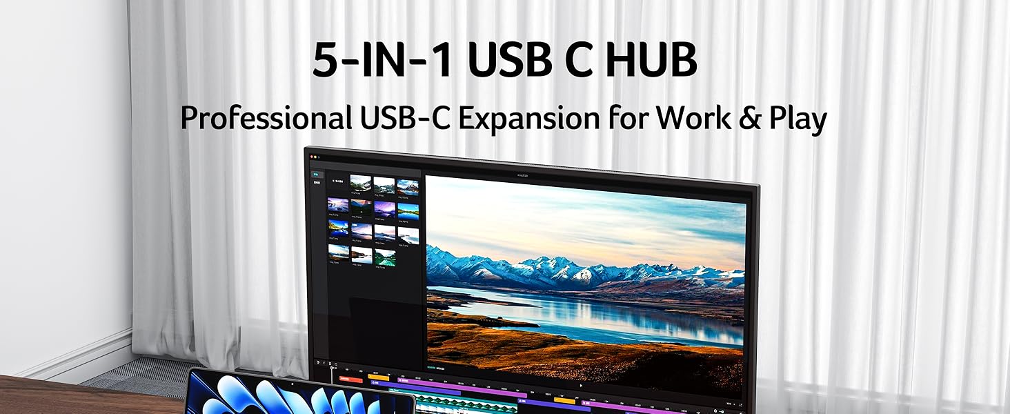 Acer USB C Hub, 5-IN-1 USBC to HDMI Adapter