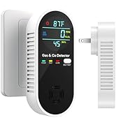 4-in-1 Upgraded Natural Gas Leak Detector and Carbon Monoxide Detectors, Dual Sensor Gas Leak Det...