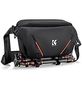 K&amp;F CONCEPT Camera Sling Bag, Lightweight Camera Bag for Mirrorless/DSLR, Foldable Side Pocket &amp; ...