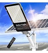 OKPRO 10000W Solar Street Lights Outdoor - Super Bright LED Beads Solar Lights Outdoor Waterproof...