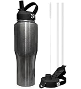 SENDESTAR 32oz Stainless Steel Water Bottle(Cold for 48 Hrs, Hot for 24 Hrs),Double Wall Vacuum I...
