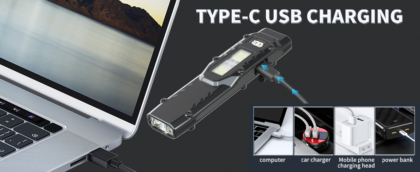 edc flashlight rechargeable