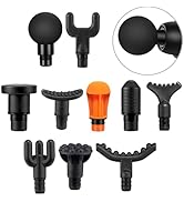 UNSVM Massage Gun Heads, 10 PCS Mixture Replaceable Massage Attachments, 0.75 Inch Diameter Massa...