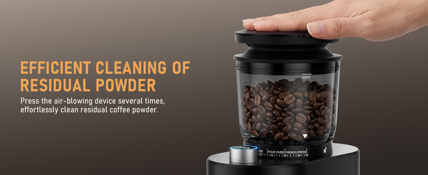EFFICIENT CLEANING OFRESIDUAL POWDER