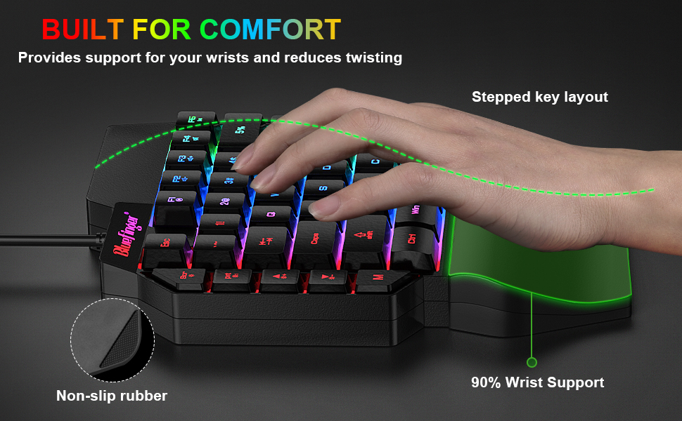 one handed gaming keyboard