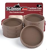 Furniture Coasters - 8 Pcs 3”Round Furniture Caster Cups Non Slip Pads Hardwoods Floors Non Skid ...