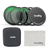 SmallRig 5-in-1 Magnetic 67mm Lens Filter Kit: VND + CPL + Black Mist 1/4 + Threaded Adapter Ring...