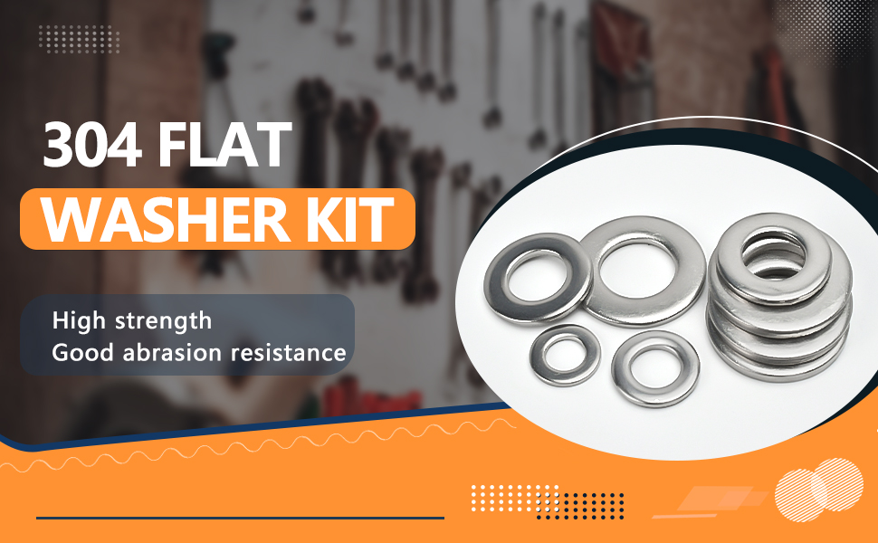 M2-M10 304 FLAT WASHER KIT