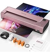 13 Inch Laminator Machine 11x17, Hot Cold Thermal Lamination with Anti-Bend Plate, A3 Personal La...