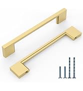 KNOKLOCK 10 Pack 5 Inch(128mm) Kitchen Cabinet Handles Brushed Gold Cabinet Pulls Kitchen Cabinet...