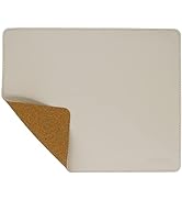 KINOPREV Leather Mouse Pad - Wood Mouse Pad with Stitched Edge,PU Non-Slip Mouse Pad,Double Side ...
