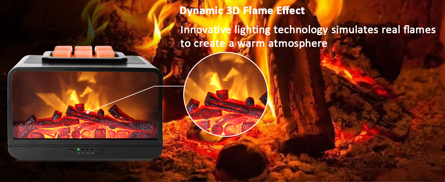 3d flame effect innovative lighting technology to create a warm atmosphere