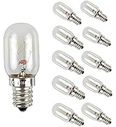 Edearkar EBD Lighting E12 Refrigerator Light Bulbs(10 Pack) 10W 120V Dimmable Microwave Oven Bulb...