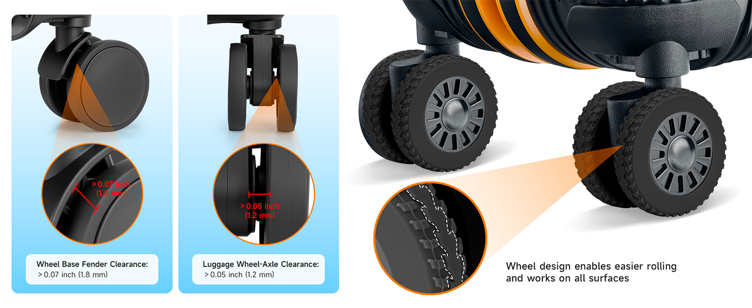 suitcase wheel covers