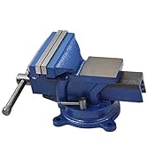 5" Bench Vise with Anvil 360° Swivel Locking Base Table top Clamp Heavy Duty Vice