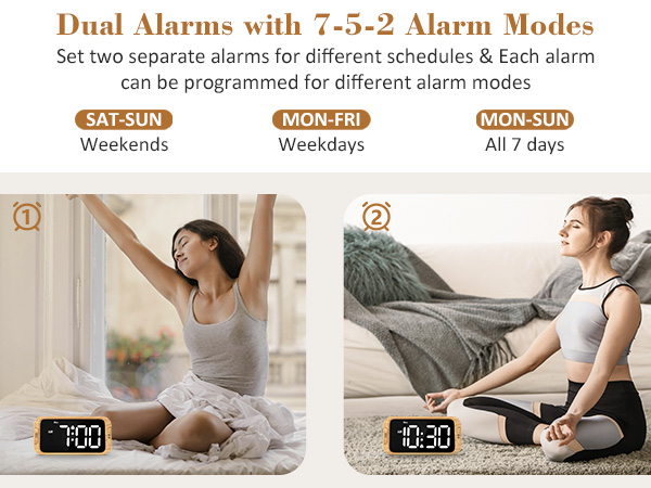 alarm clocks for bedrooms